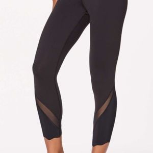lululemon wunder under II scallop leggings